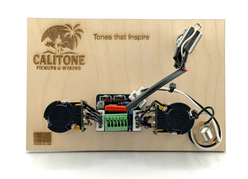 Calitone PRS Solderless Wiring Harness 1V-1T 3-Way Toggle Balanced Coil Splits