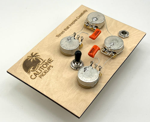Calitone Les Paul 50's Wiring Harness with Switchcaft Toggle and Switchcraft Output jack