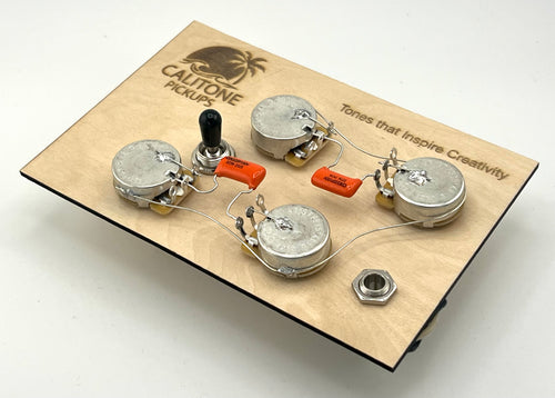 Calitone Les Paul 50's Wiring Harness with Switchcaft Toggle and Switchcraft Output jack
