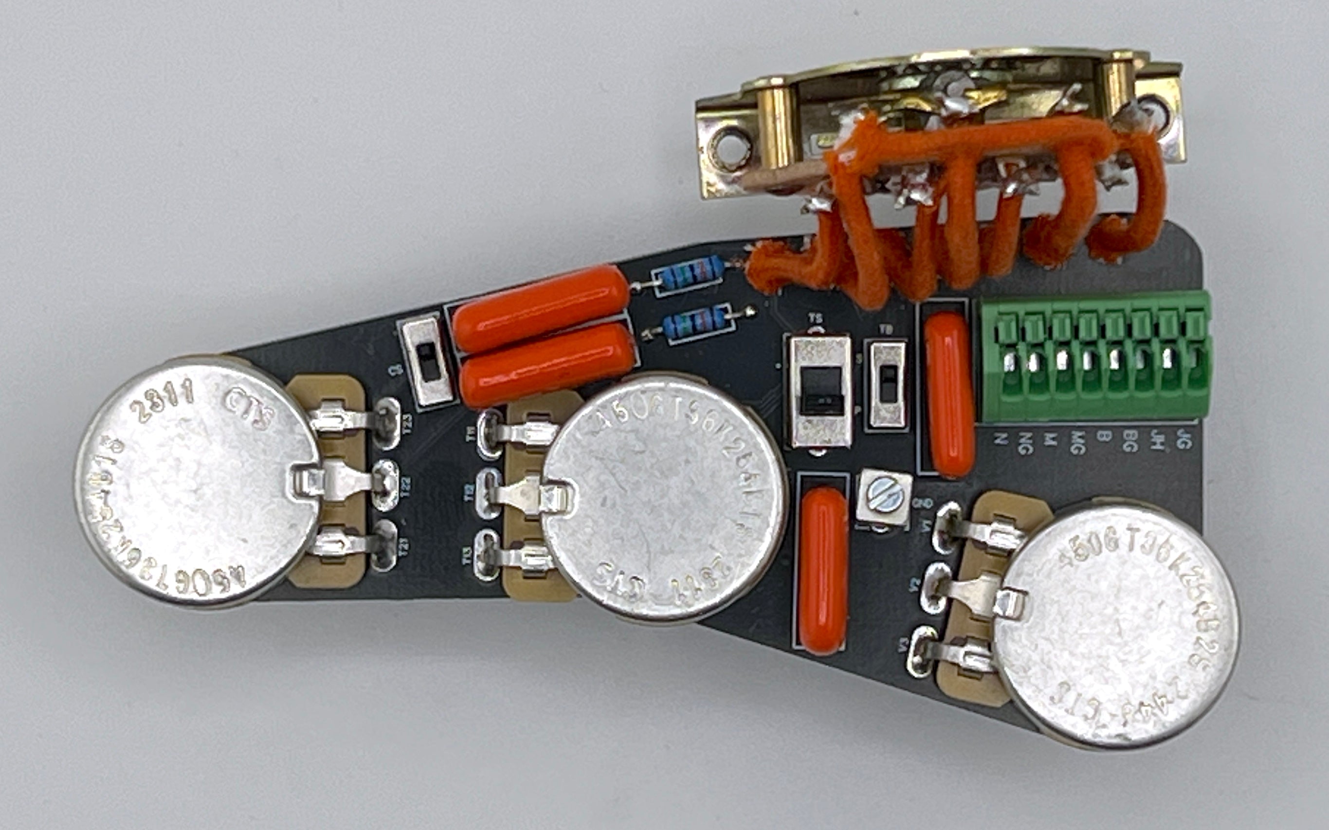 Strat Solderless with Volume Clarity Select, Tone Control Select, Tone Capacitor Select