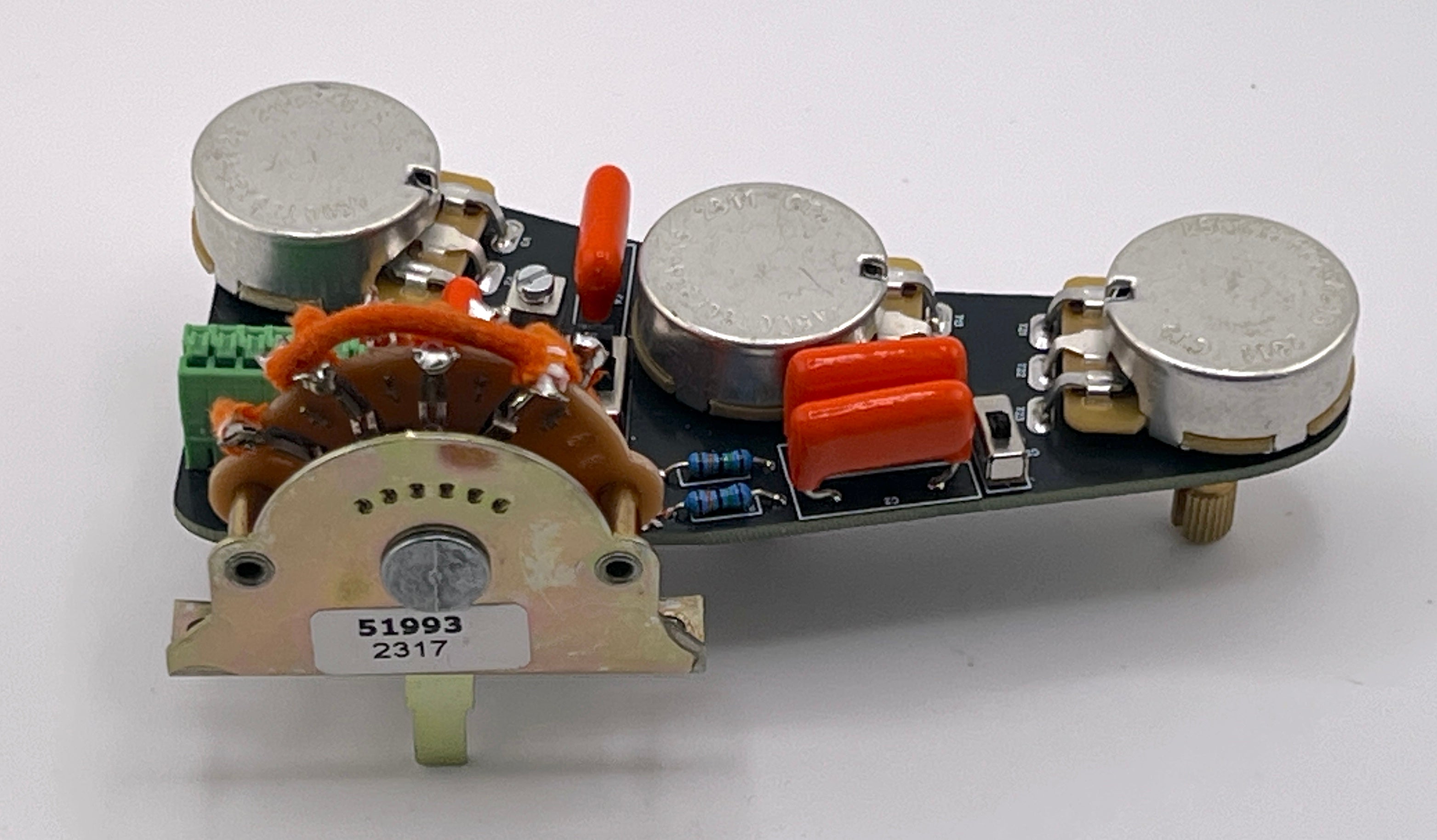 Strat Solderless with Volume Clarity Select, Tone Control Select, Tone Capacitor Select