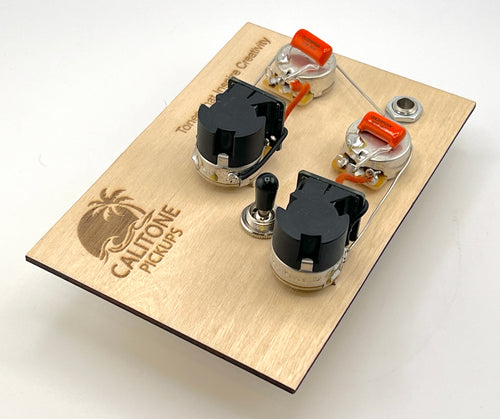 Calitone Les Paul Modern Split Coil Wiring Harness with Switchcaft Toggle and Switchcraft Output jack